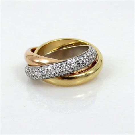 russian wedding ring cartier|cartier trinity ring with diamonds.